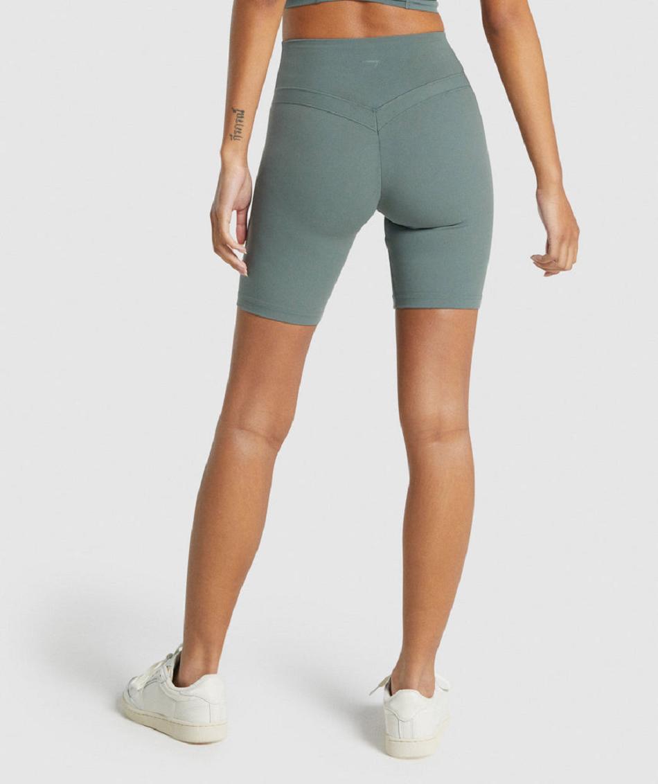 Pantalones Cortos Gymshark Whitney Cycling Mujer Verde Claro | CO 2775XYU